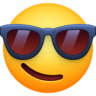 facebook version: Smiling Face with Sunglasses
