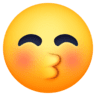facebook version: Kissing Face with Closed Eyes