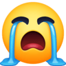 facebook version: Loudly Crying Face