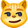 facebook version: Cat Face with Wry Smile