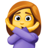 facebook version: Woman Gesturing No