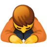 facebook version: Person Bowing Deeply