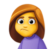 facebook version: Woman Frowning