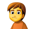 facebook version: Person Frowning