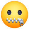 facebook version: Zipper-mouth Face