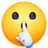 facebook version: Shushing Face