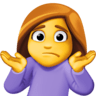 facebook version: Woman Shrugging