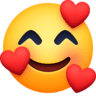 facebook version: Smiling Face with Hearts