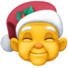 facebook version: Person with Christmas Tree