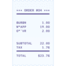 facebook version: Receipt