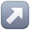 facebook version: Up-Right Arrow Emoji