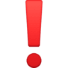 facebook version: Heavy Exclamation Mark