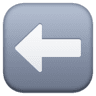facebook version: Leftwards Black Arrow