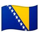 google version: Flag: Bosnia & Herzegovina