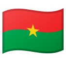 google version: Flag: Burkina Faso