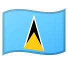 google version: Flag: Saint Lucia