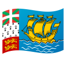 google version: Flag: Saint Pierre and Miquelon