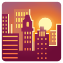 google version: Sunset over Buildings
