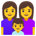 google version: Family: Woman, Woman, Boy