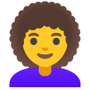 google version: Woman with Curly Hair