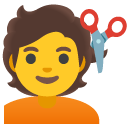 google version: Person Getting Haircut