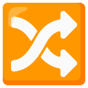 google version: Shuffle Tracks Button