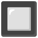 google version: Black Square Button