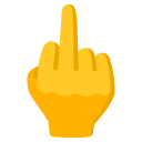google version: Reversed Hand with Middle Finger Extended