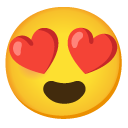 google version: Smiling Face with Heart-Eyes