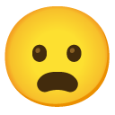 google version: Frowning Face with Open Mouth