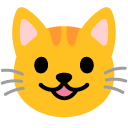 google version: Grinning Cat Face