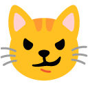 google version: Cat Face with Wry Smile