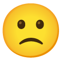google version: Slightly Frowning Face