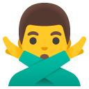 google version: Man Gesturing No