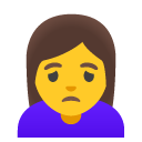 google version: Woman Frowning