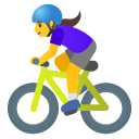 google version: Woman Riding Bicycle