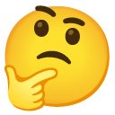 google version: Thinking Face