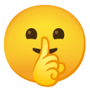 google version: Shushing Face