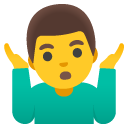 google version: Man Shrugging