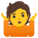 google version: Person Shrugging