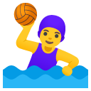 google version: Woman Playing Water Polo