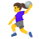 google version: Woman Playing Handball