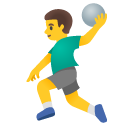 google version: Man Playing Handball