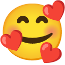 google version: Smiling Face with Hearts