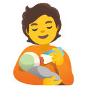 google version: Person Feeding Baby