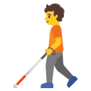 google version: Person with White Cane