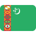 twitter version: Flag: Turkmenistan