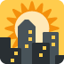 twitter version: Sunset over Buildings