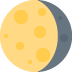 twitter version: Waning Gibbous Moon
