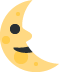 twitter version: Last Quarter Moon Face
